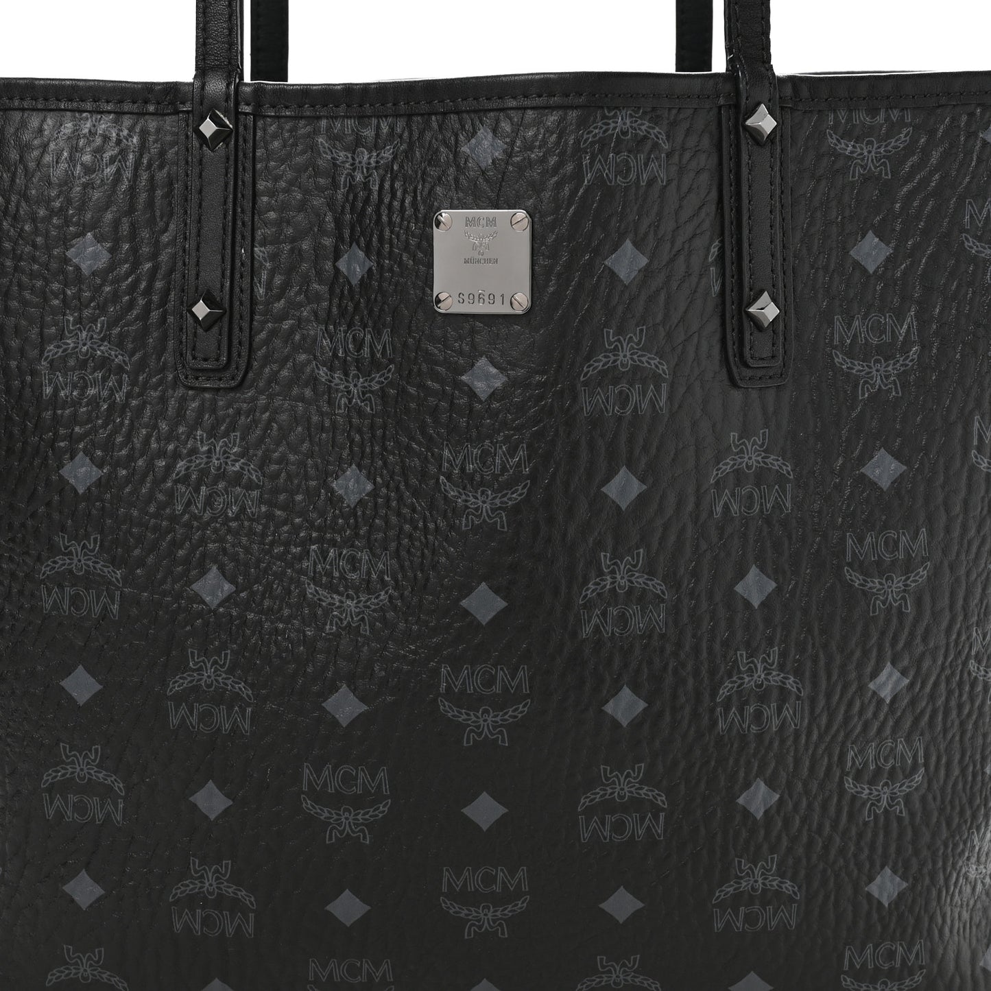 Visetos Medium Project Reversible Shopper Tote Black