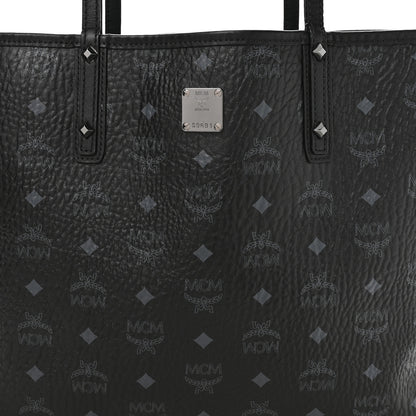 MCM Visetos Medium Project Reversible Shopper Tote Black 10 of 15