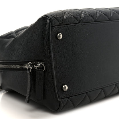 Chanel Caviar Quilted Large Coco Handle Bowling Bag Black 9 of 10