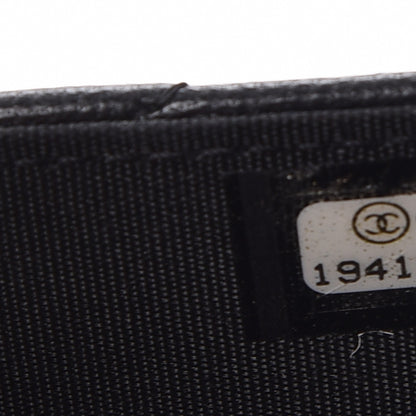 Chanel Lambskin Quilted Boy Wallet On Chain WOC Black 8 of 10