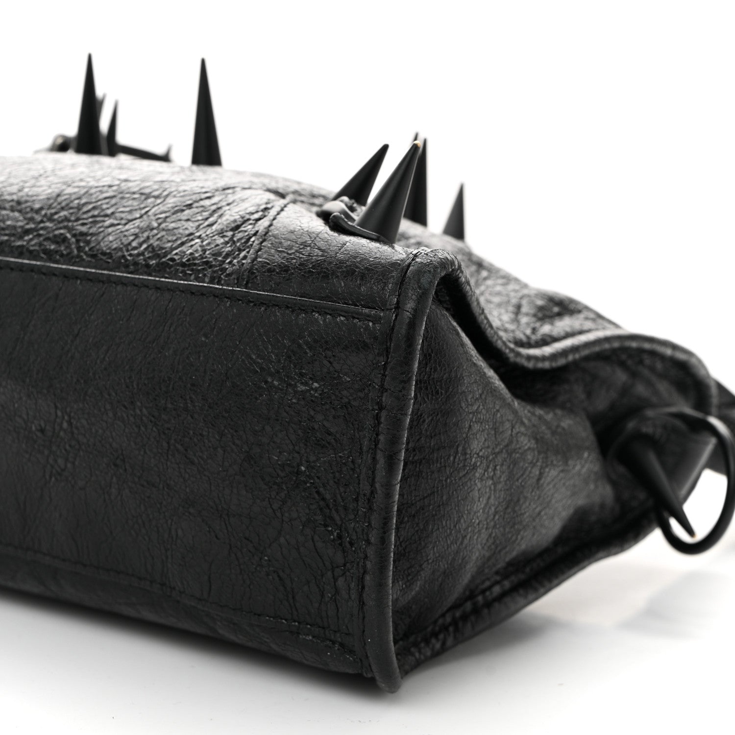 Balenciaga Agneau Spikes Black Hardware S City Black 11 of 12