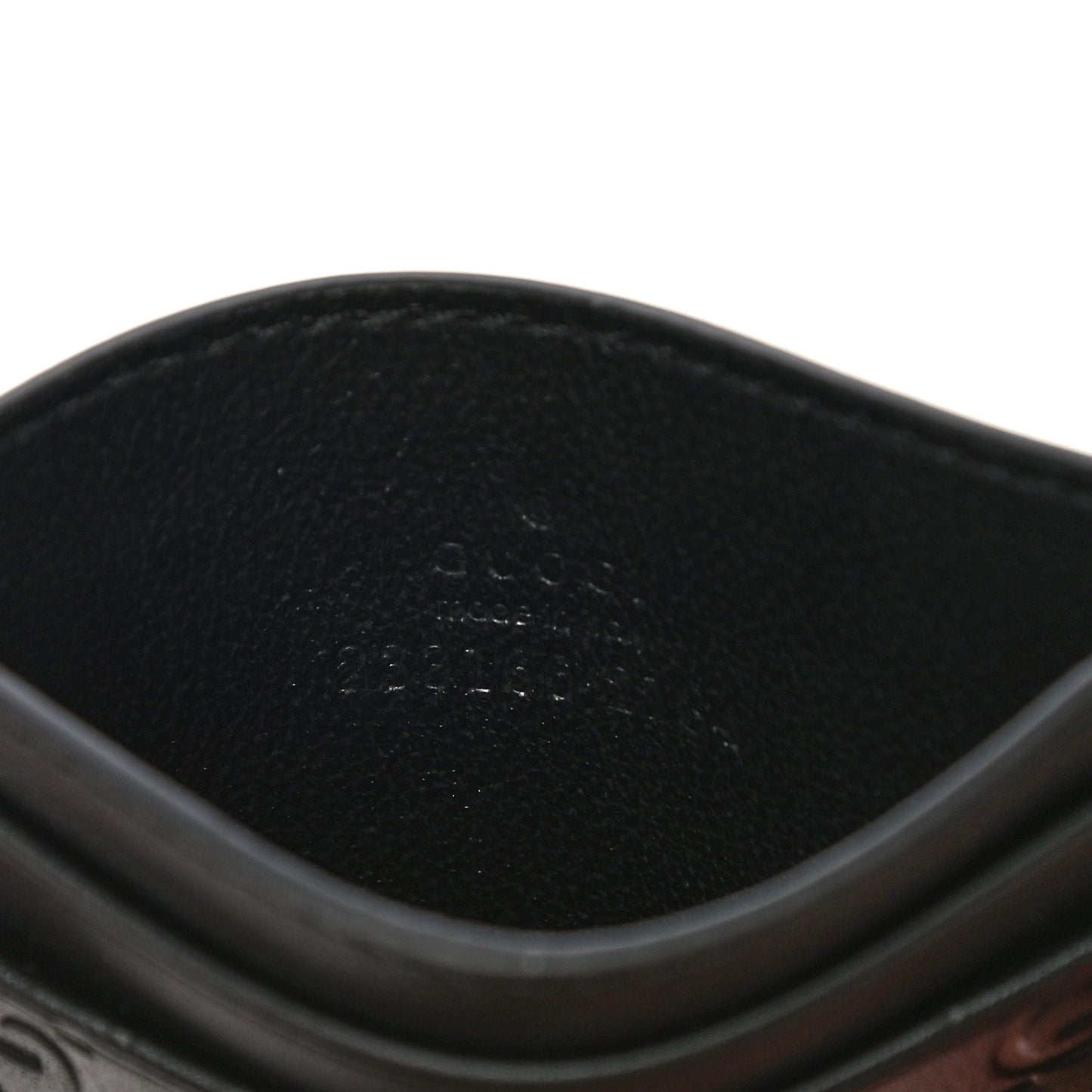 Guccissima Card Holder Black