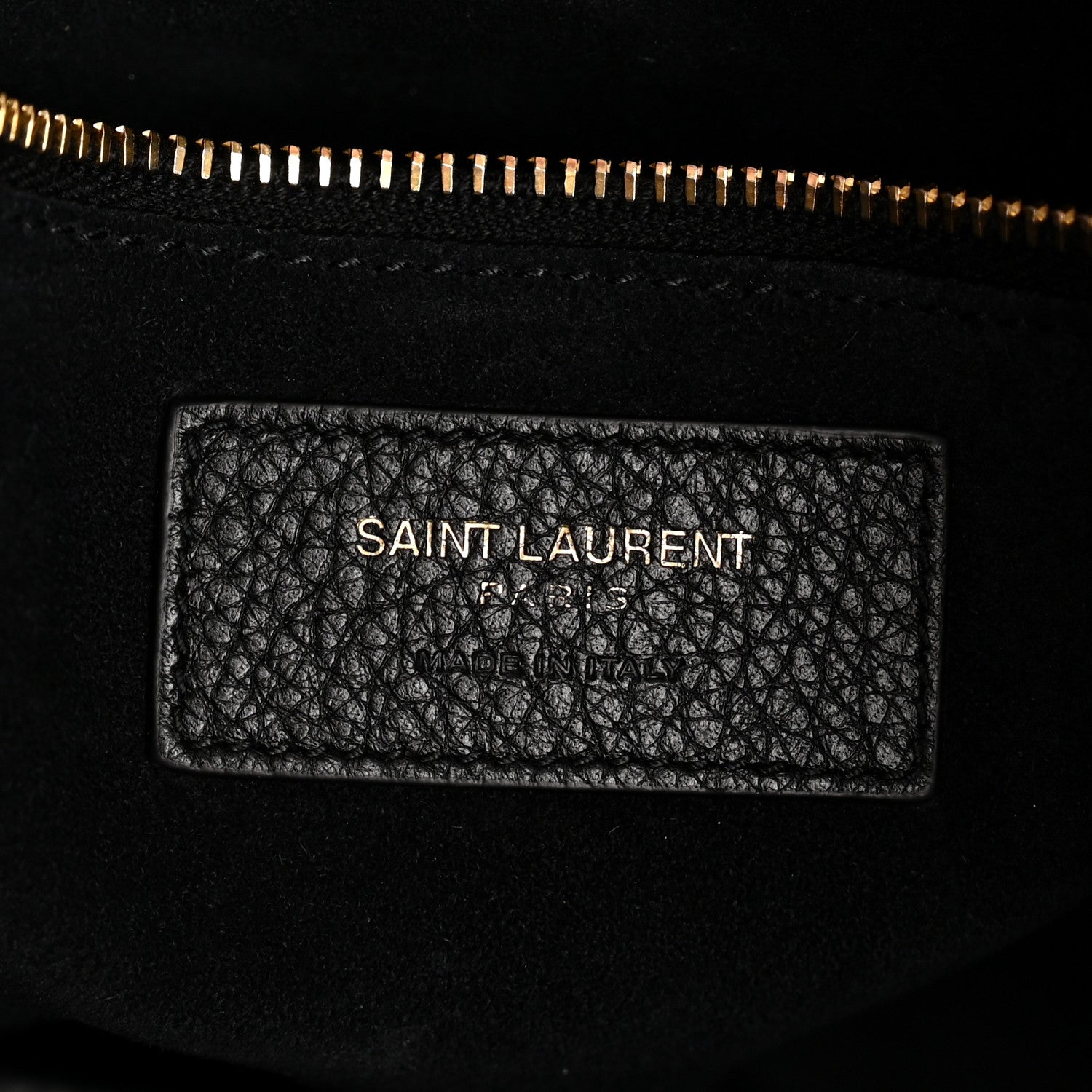 Saint Laurent Grained Deerskin Bea Tote Black 6 of 15