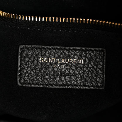 Saint Laurent Grained Deerskin Bea Tote Black 6 of 15