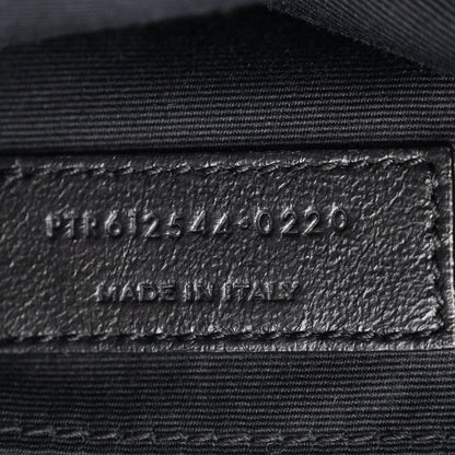Saint Laurent Calfskin Matelasse Monogram Monochrome Lou Camera Bag Black 7 of 12
