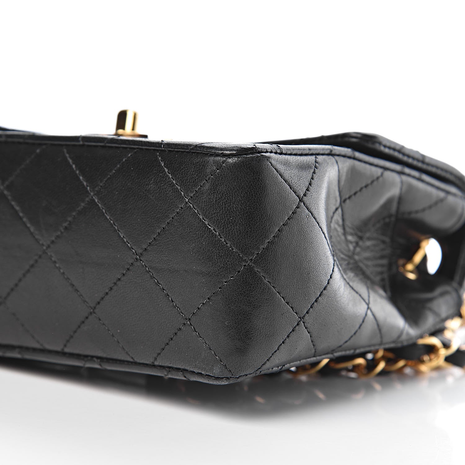 Chanel Lambskin Quilted Mini Square Flap Black 9 of 10