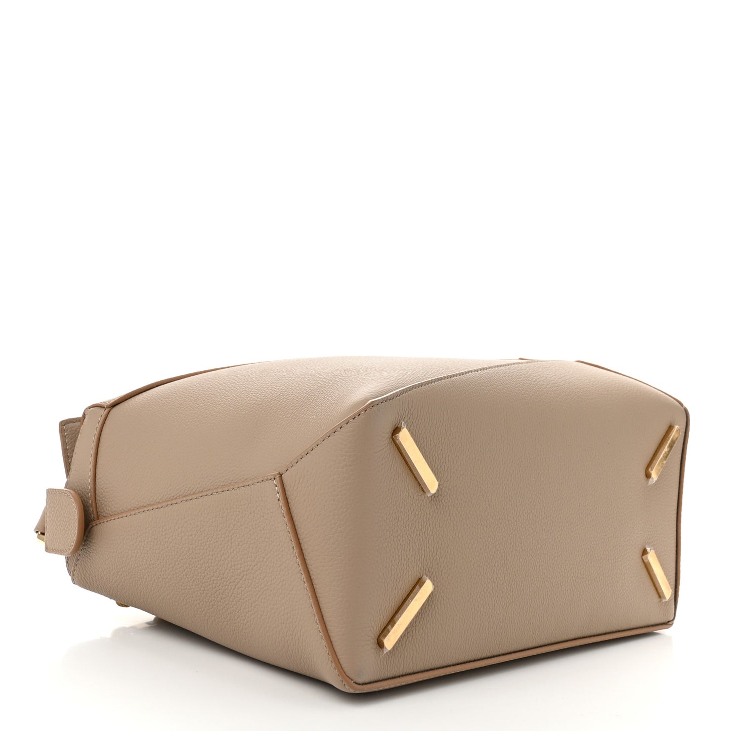Soft Grained Calfskin Medium Puzzle Edge Bag Sand