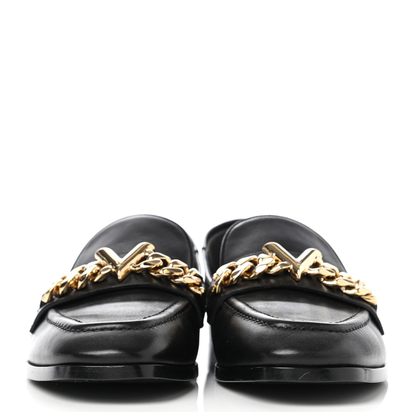 Calfskin Prime Time Flat Loafer 36 Black