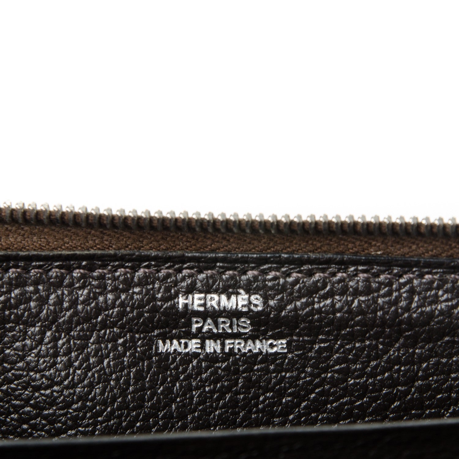 Hermes Ostrich Azap Wallet Chocolate 6 of 7