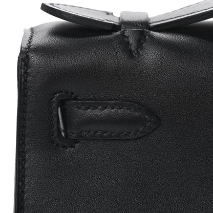Hermes Swift Kelly Pochette Clutch Black 12 of 25