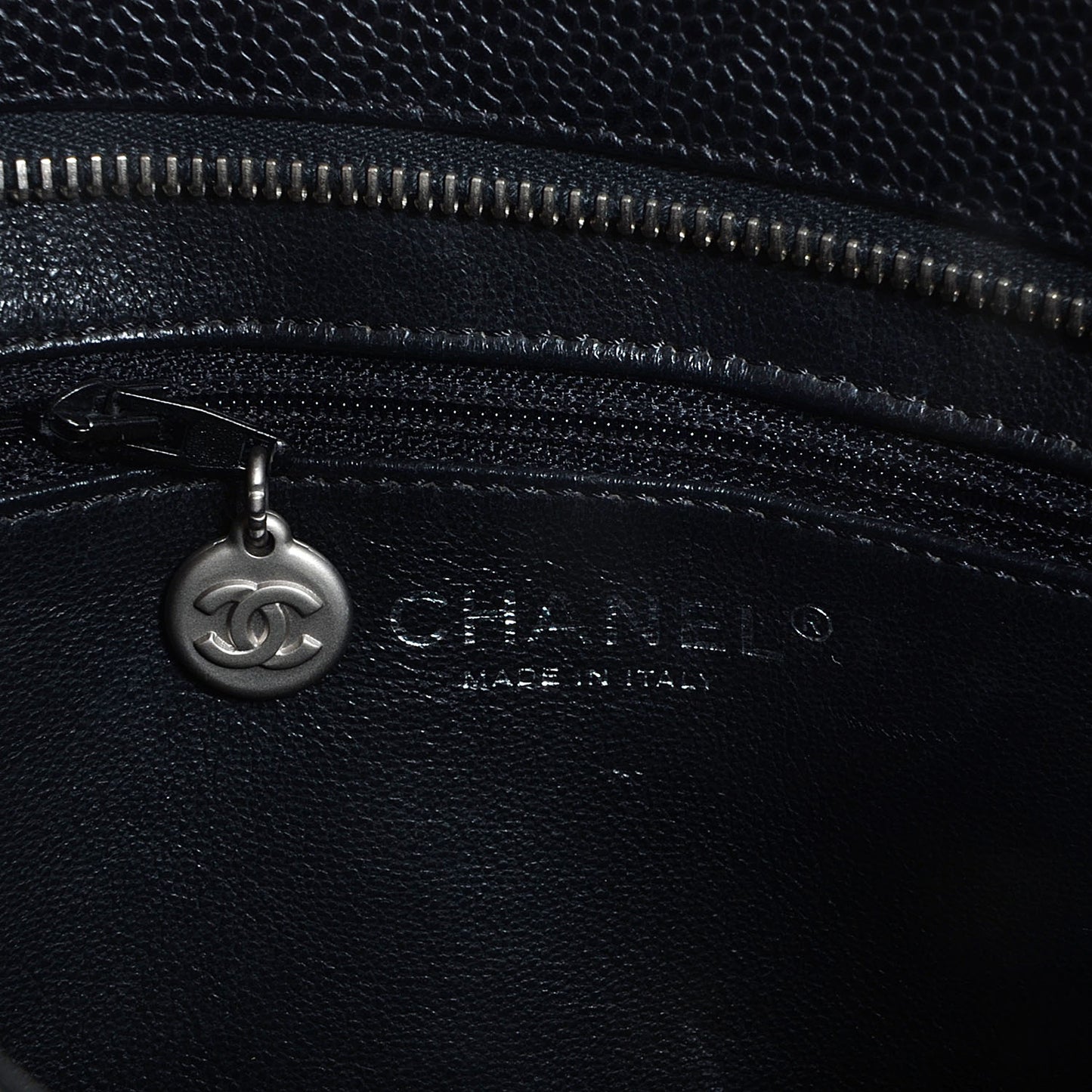 Caviar Medallion Tote Black