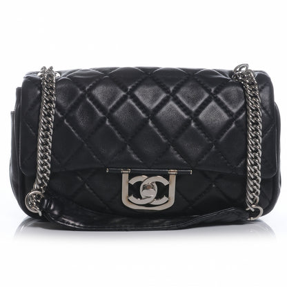 Chanel Lambskin Icons Secret Label Medium Flap Black 1 of 7