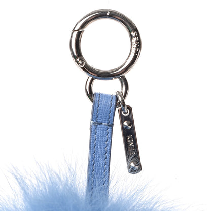 Fendi Fox Fur Vitello Elite Pom Pom Bag Charm Nebula 3 of 4