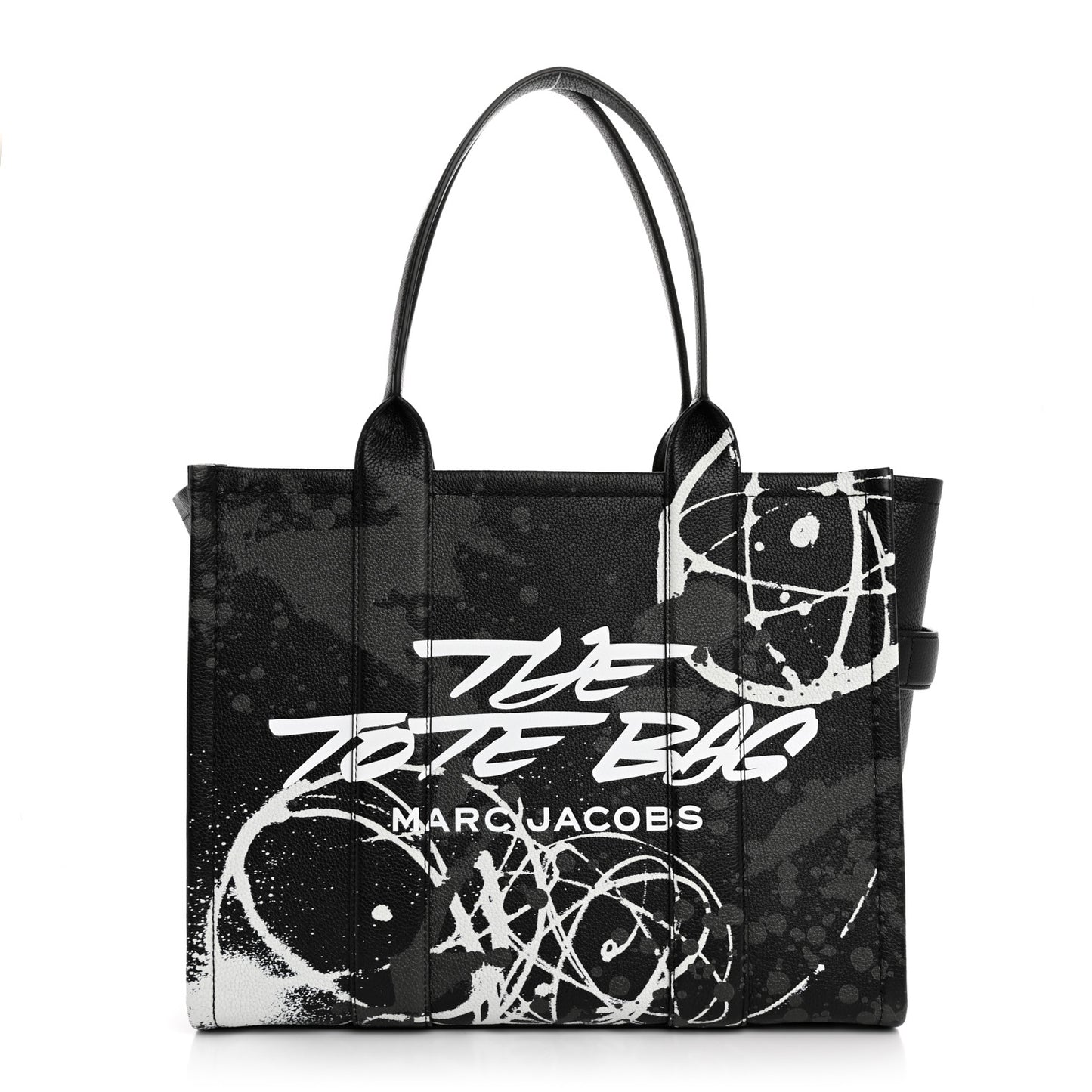 X FUTURA Grained Calfskin Large The Tote Bag Black