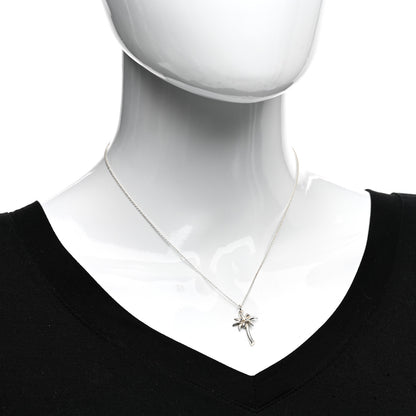 Tiffany Sterling Silver Palm Tree Pendant Necklace 2 of 4