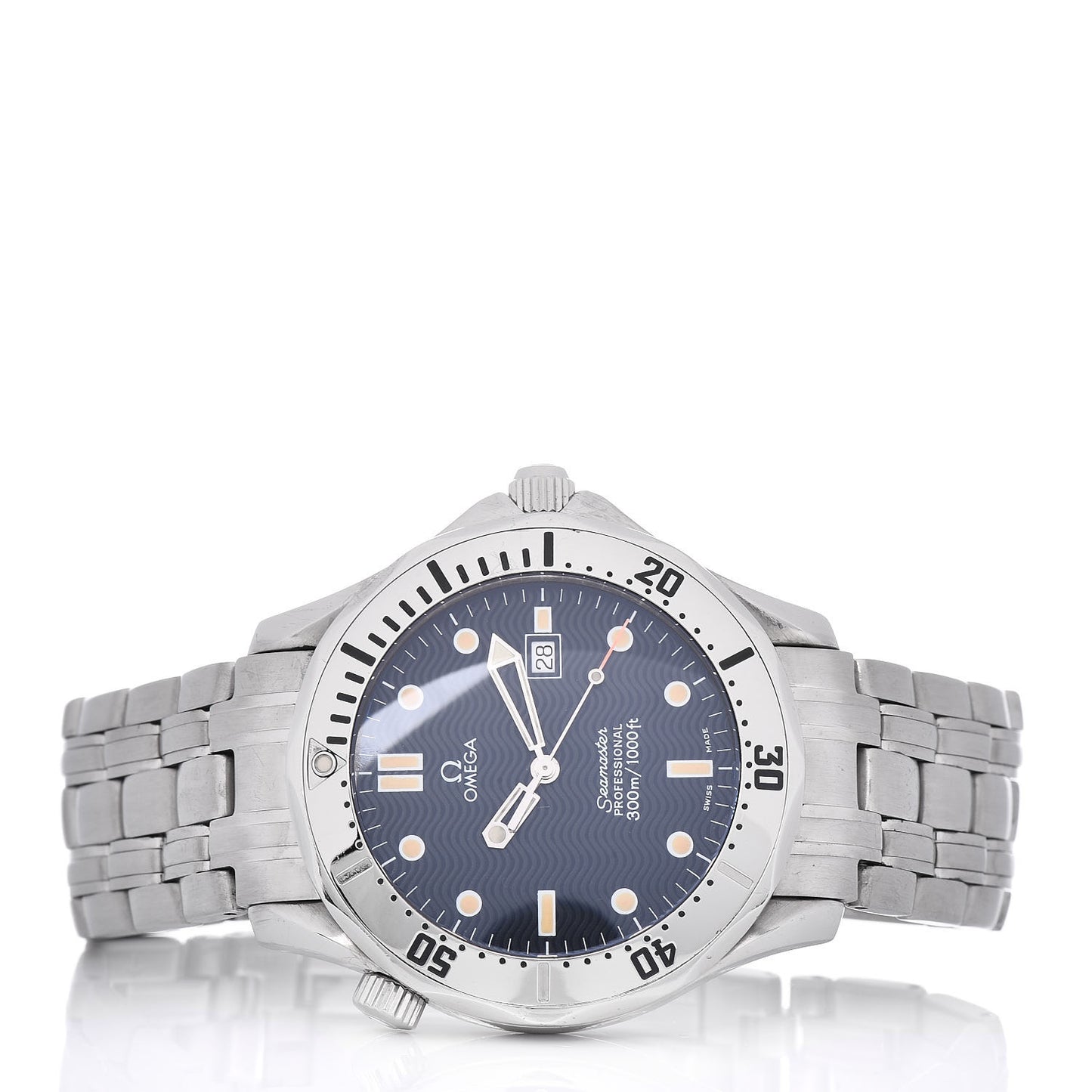 Stainless Steel 41mm Seamaster Professional Quartz Watch Blue 2542.80.00