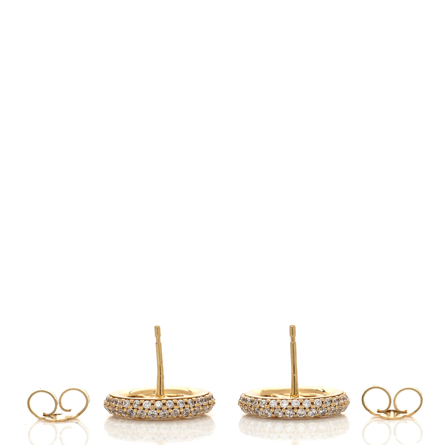 Metal Crystal Louise By Night Earrings Gold