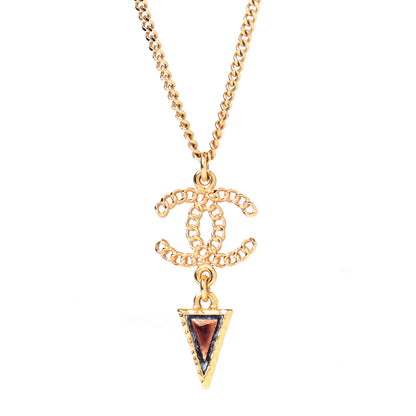 Chanel Enamel Chain CC Necklace Gold Multicolor 4 of 7