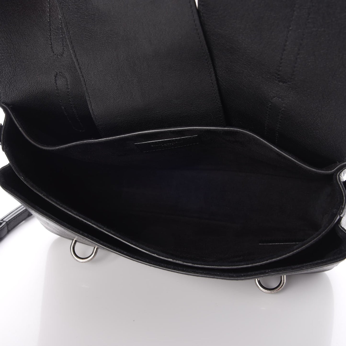 Lambskin Large Charlotte Messenger Bag Black