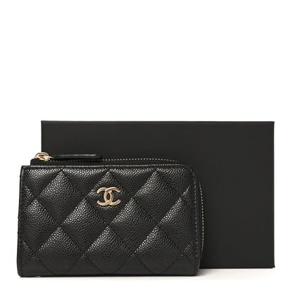 Chanel Caviar Quilted Zipped Key Holder Case Black 8 of 8