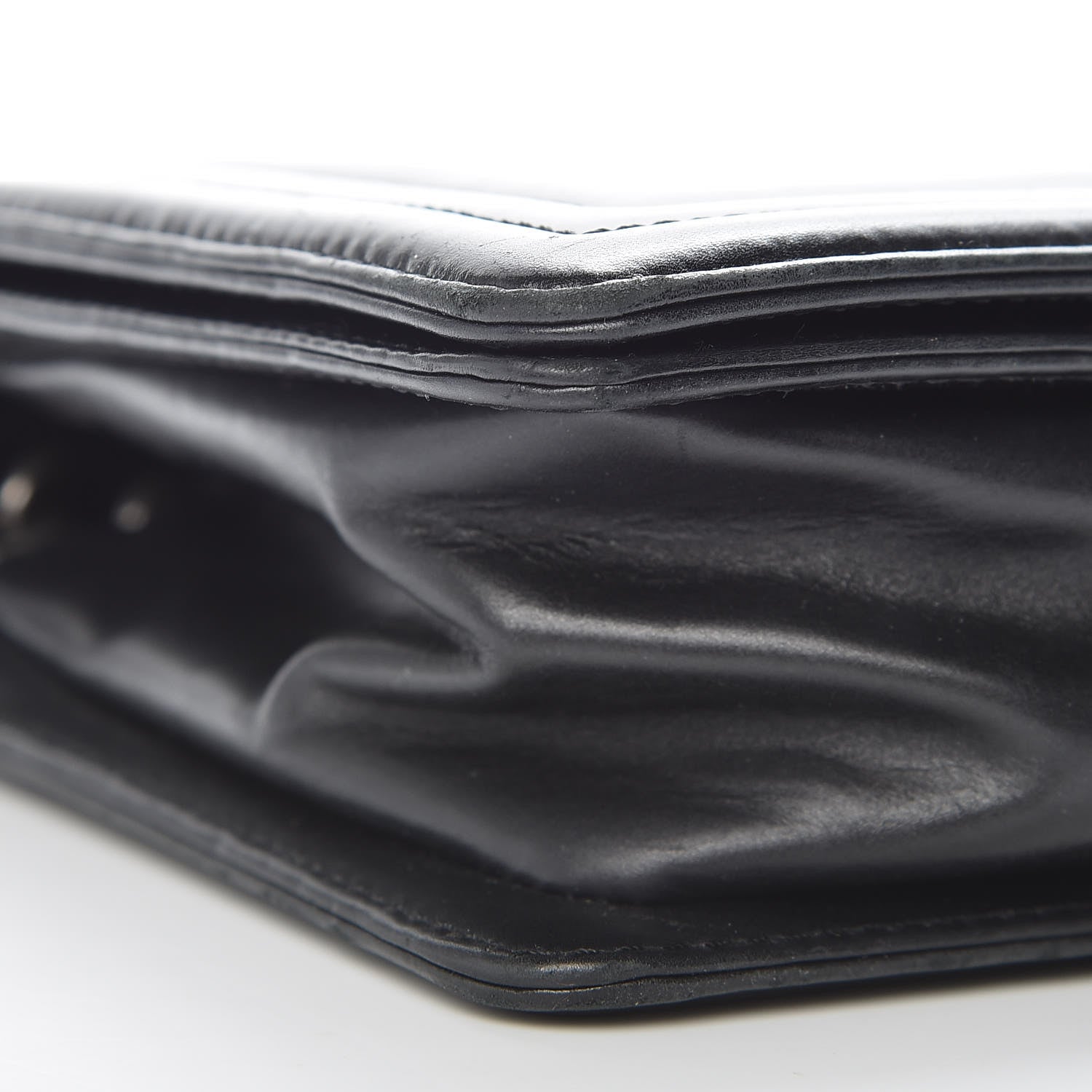 Chanel Glazed Calfskin Medium Boy Flap Black 9 of 15