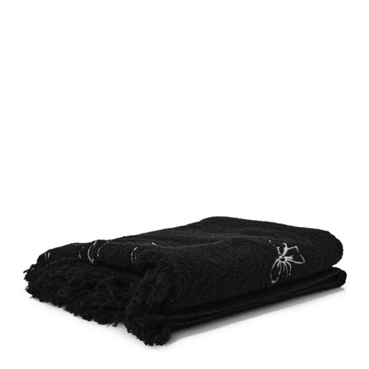 Chanel Terry Cotton CC Beach Tote Towel Set Black 12 of 16