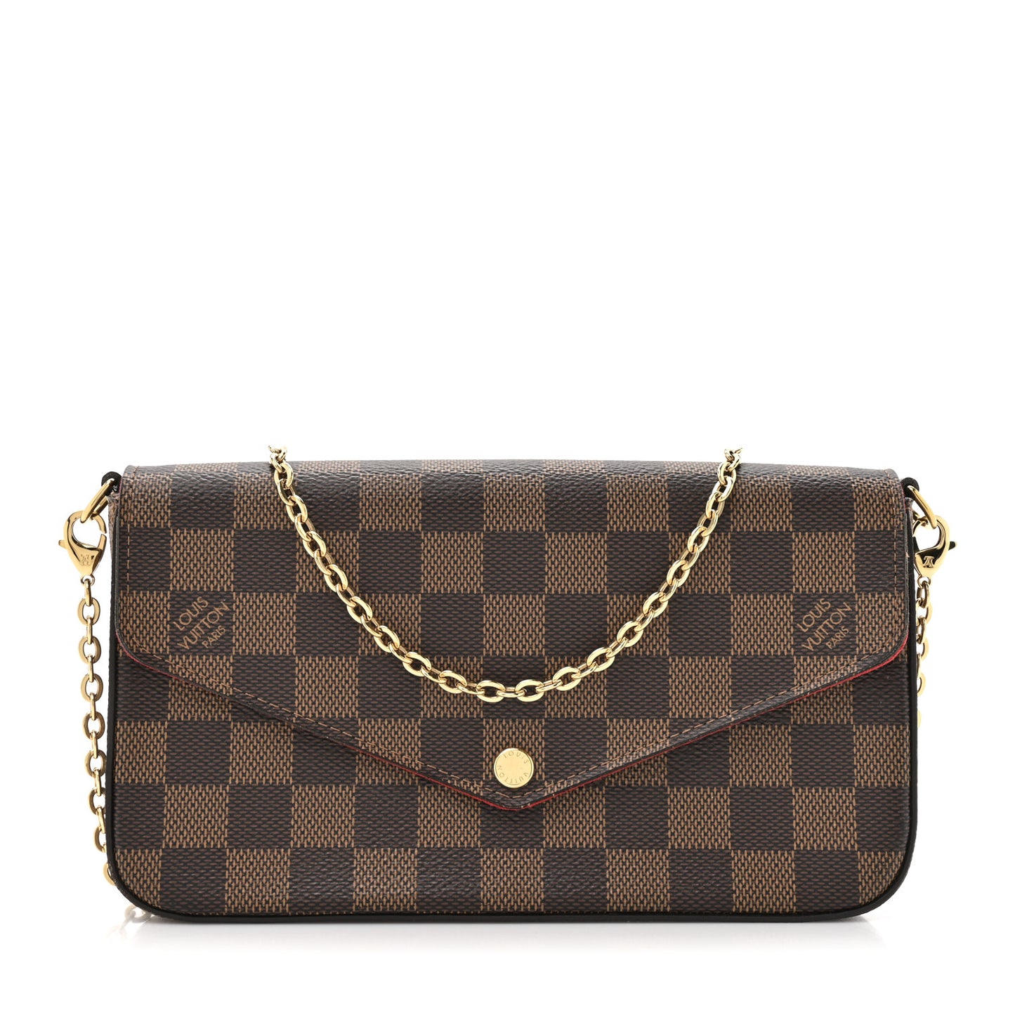 Damier Ebene Pochette Felicie Chain Wallet