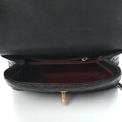 Chanel Caviar Quilted Mini Coco Handle Flap Black 5 of 9