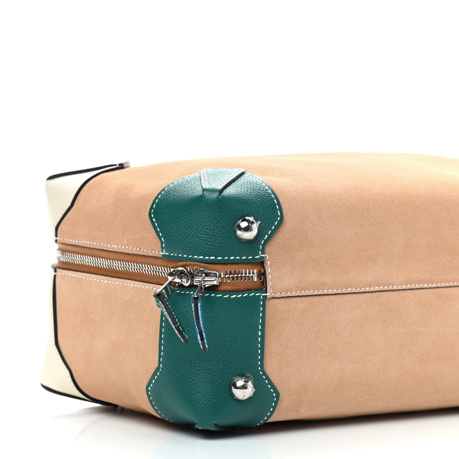 Hermes Veau Grizzly Epsom Maxibox 29 Rose Azalee Lime Craie Bleu Zanzibar Malachite 6 of 7