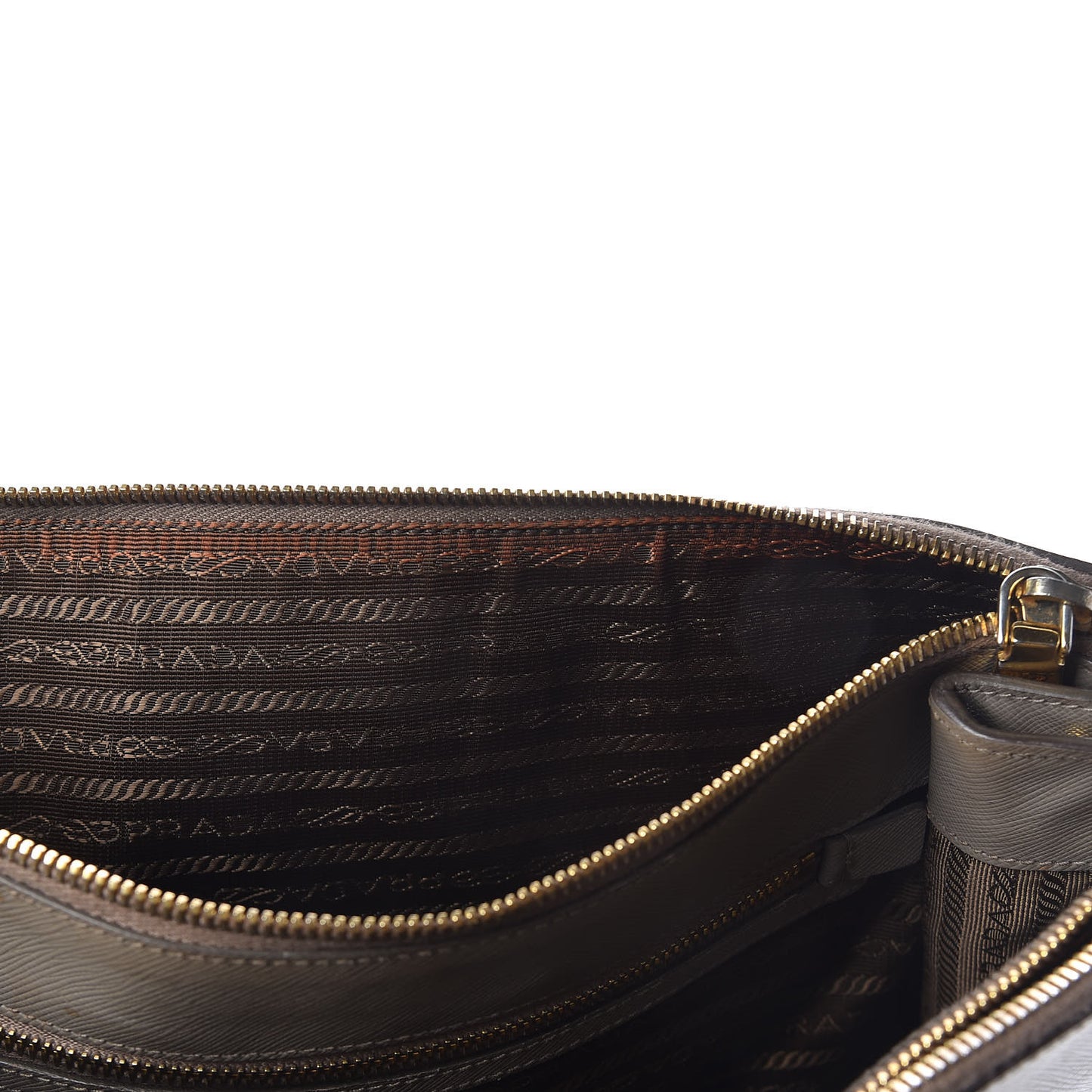 Saffiano Large Galleria Double Zip Tote Argilla