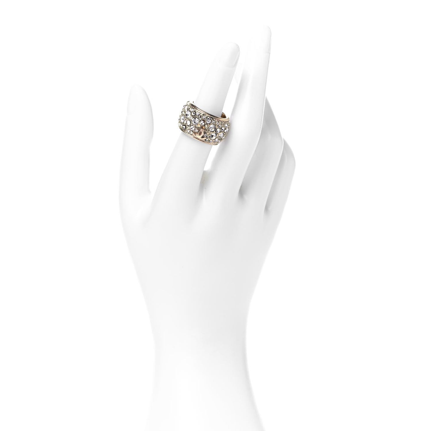 Crystal CC Ring 6.25 Gold