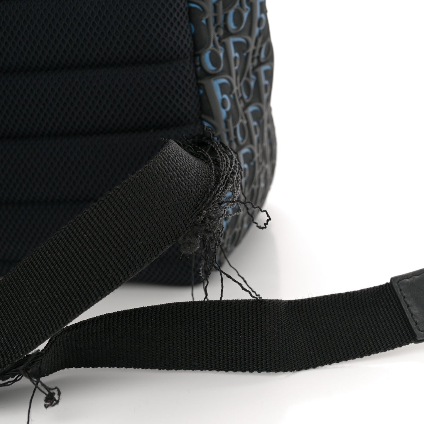 Oblique Rubber Rider Backpack Blue Black