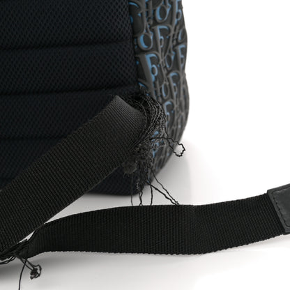 Christian Dior Oblique Rubber Rider Backpack Blue Black 12 of 14