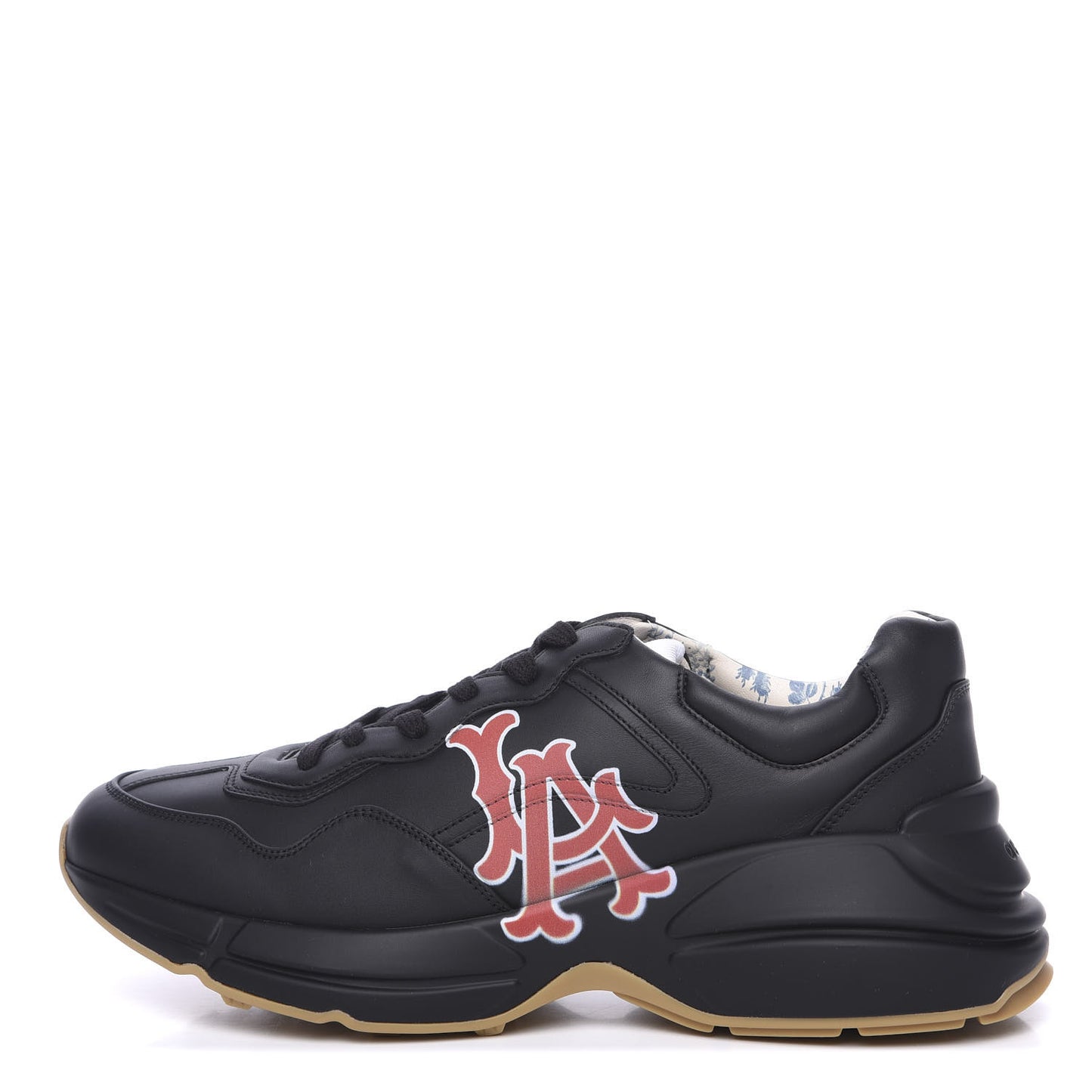 X MLB Calfskin LA Dodgers Mens Rhyton Sneakers 10 Black