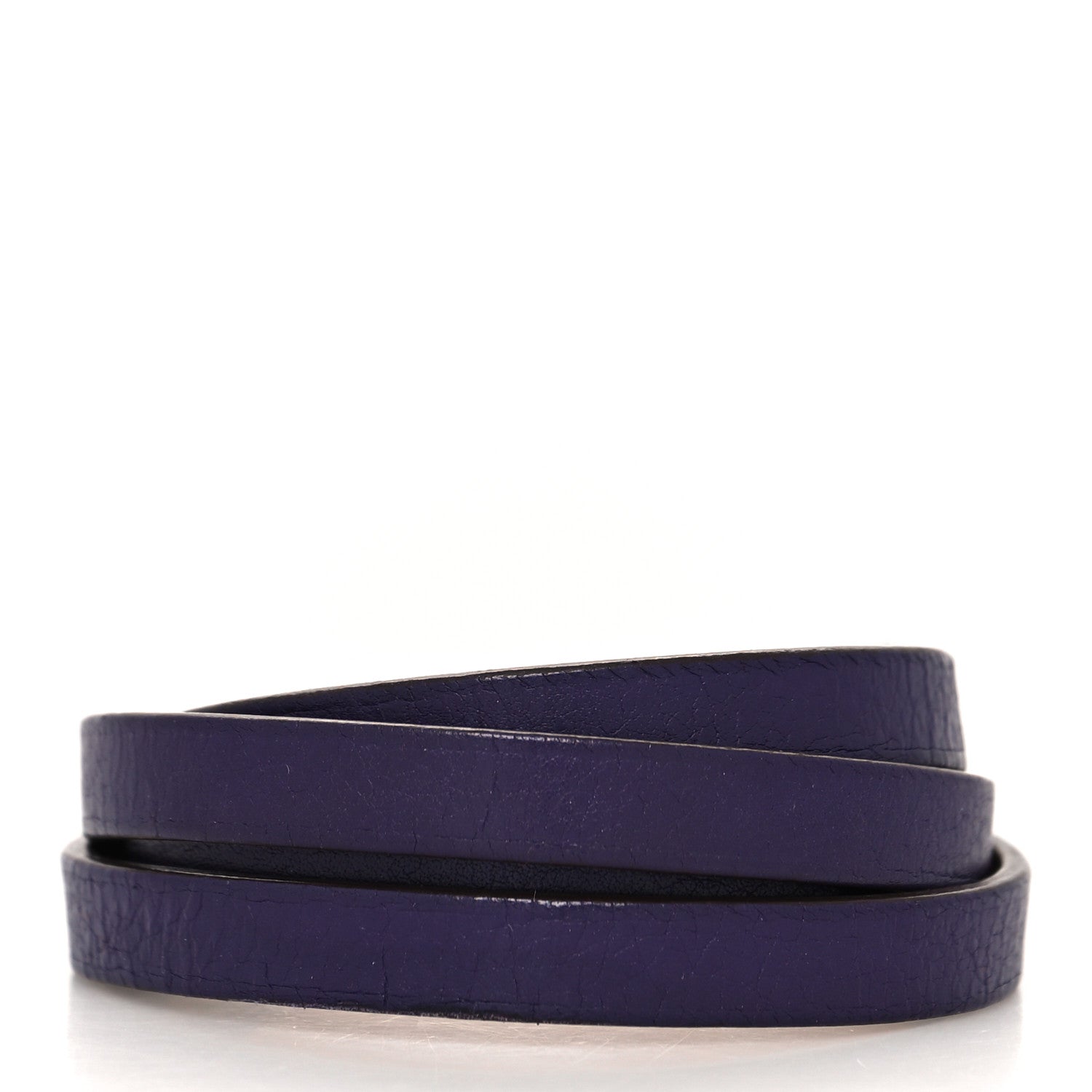 Hermes Chamonix Hapi 3MM Triple Tour Wrap Bracelet S Iris 3 of 7