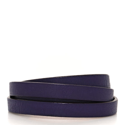 Hermes Chamonix Hapi 3MM Triple Tour Wrap Bracelet S Iris 3 of 7