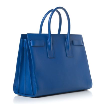 Saint Laurent Calfskin Large Sac De Jour Carryall Royal Blue 2 of 7