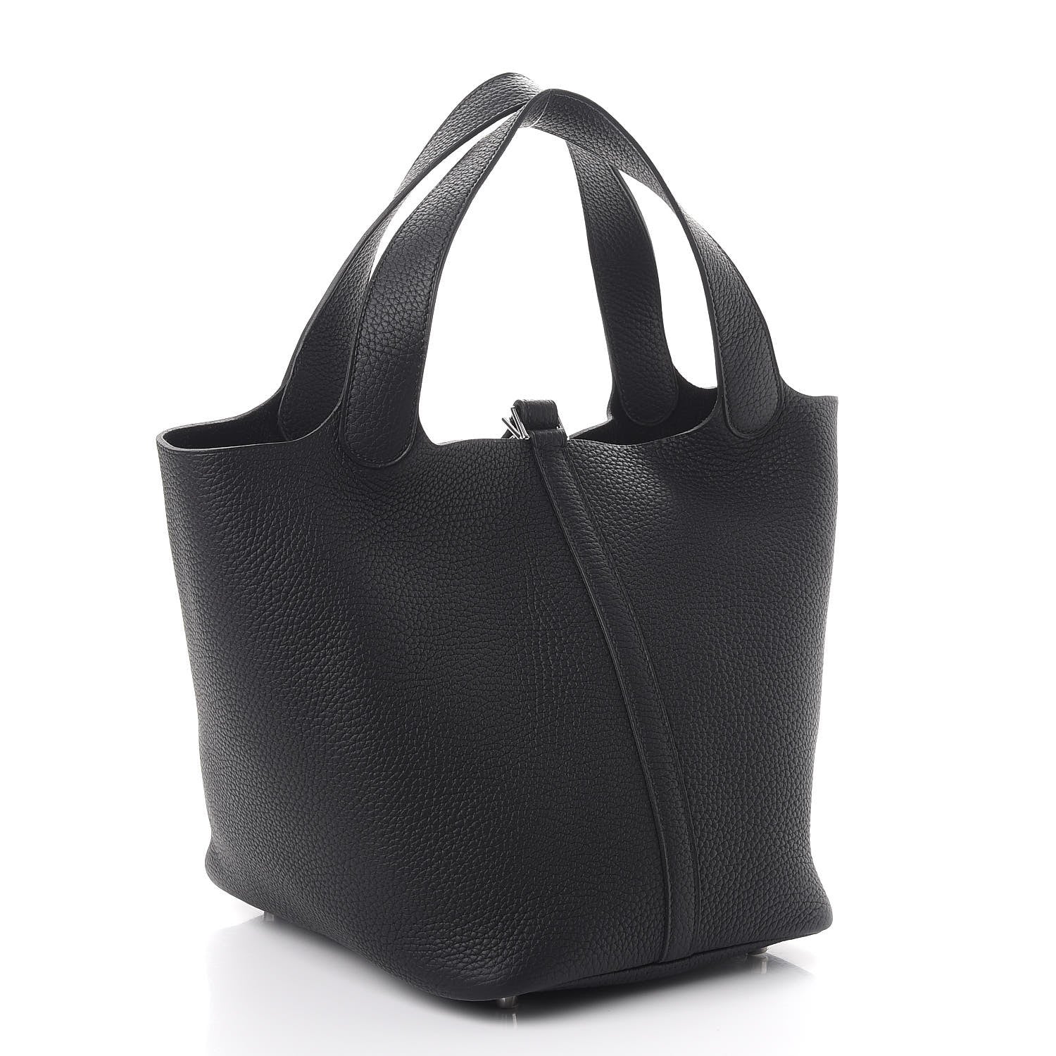Hermes Taurillon Clemence Picotin Lock 22 MM Black 3 of 8