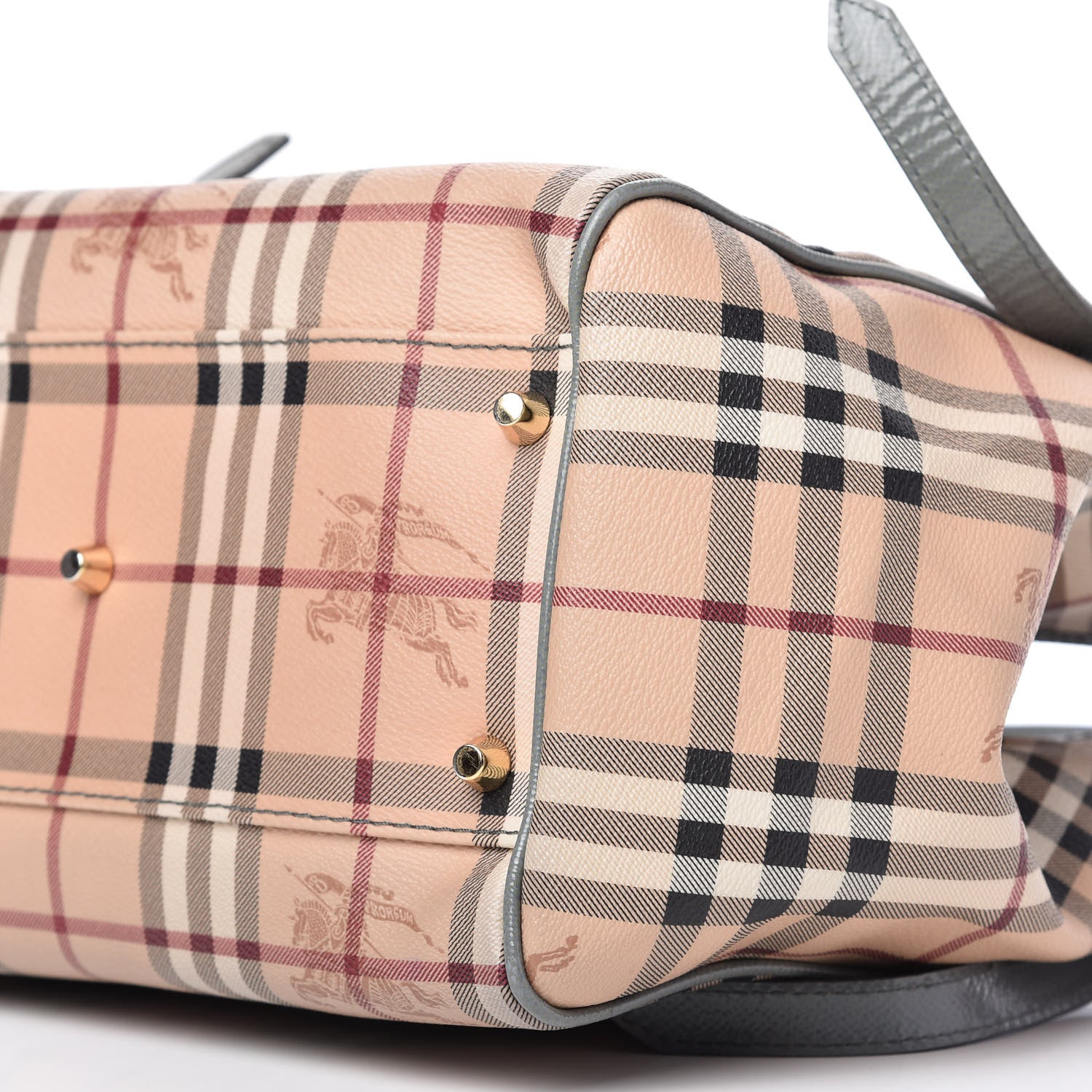 Burberry Haymarket Check Small Canterbury Tote Storm Grey 7 of 9