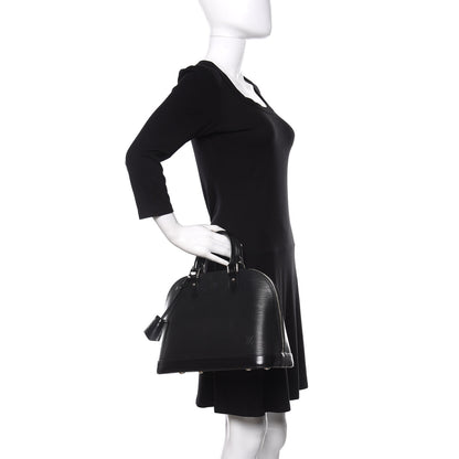 Louis Vuitton Epi Alma PM Black 2 of 10