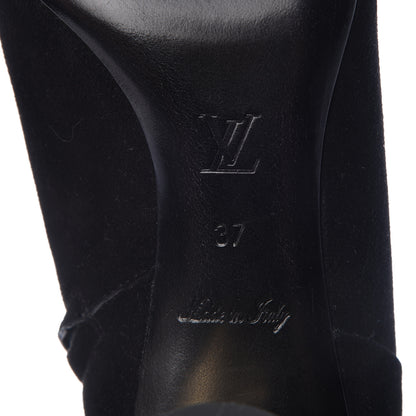 Louis Vuitton Suede Ankle Boots 37 Black 6 of 7