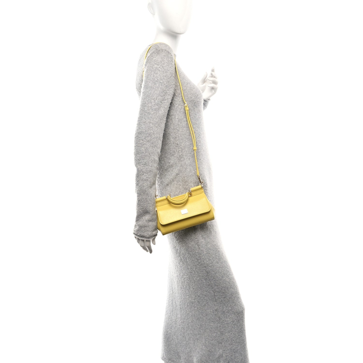 Dolce & Gabbana Dauphine Mini Miss Sicily Bag Yellow 2 of 9