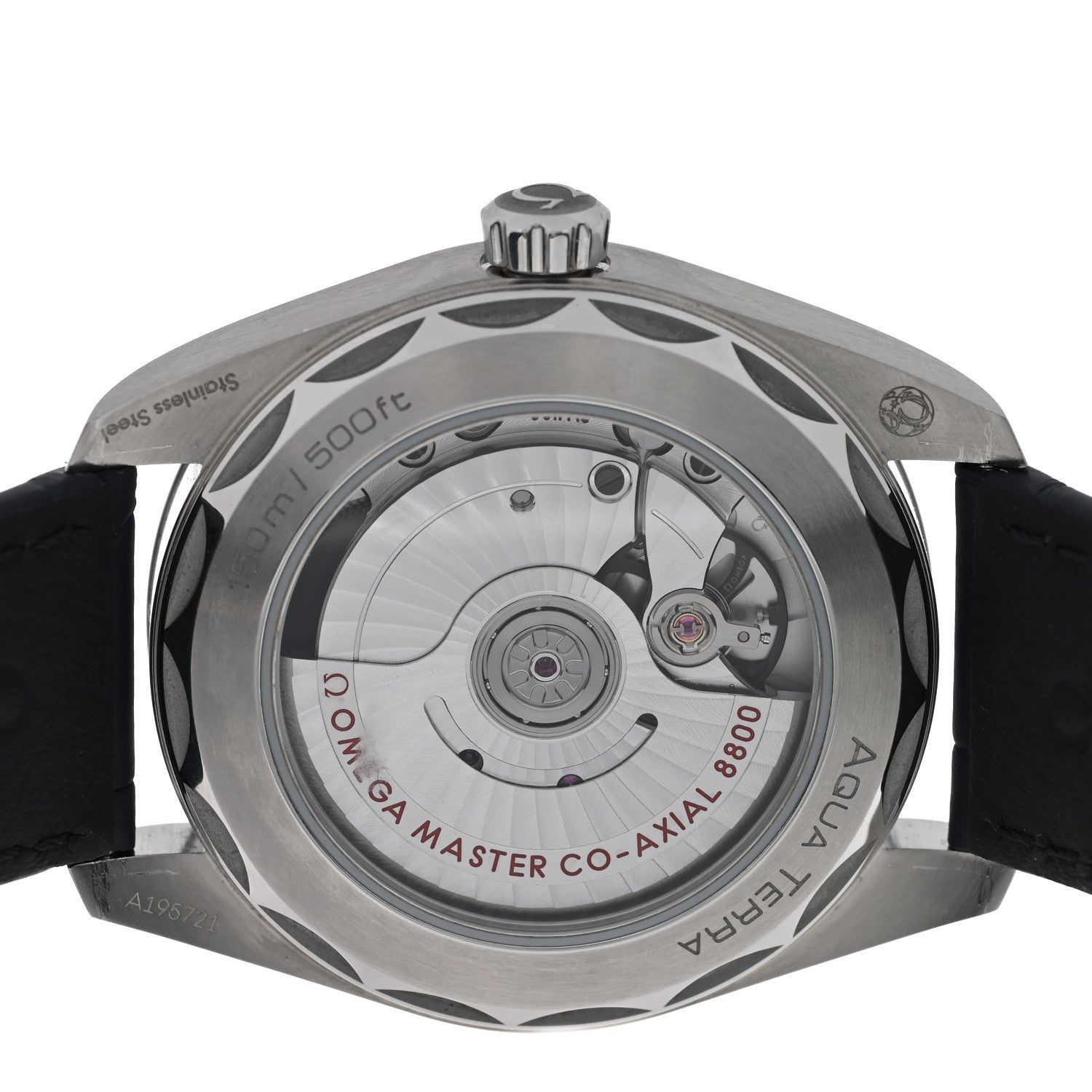 Omega Stainless Steel Alligator 38mm Seamaster Aqua Terra Co-Axial Automatic Watch Blue 220.13.38.20.03.001 4 of 5