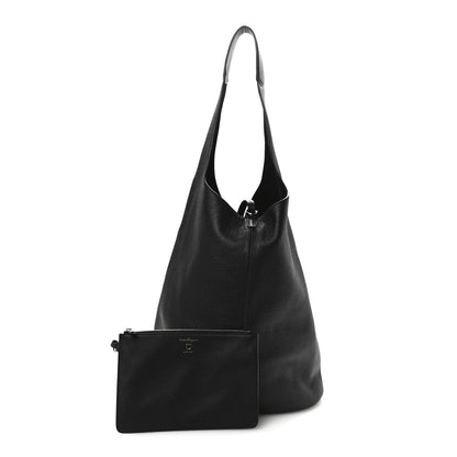 Salvatore Ferragamo Deerskin Sfilata Hobo Black 3 of 10