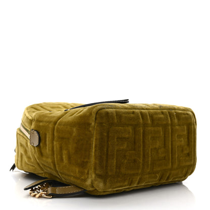 Fendi Velvet Vitello Century FF Embossed Mini Backpack Camaleonte 3 of 9
