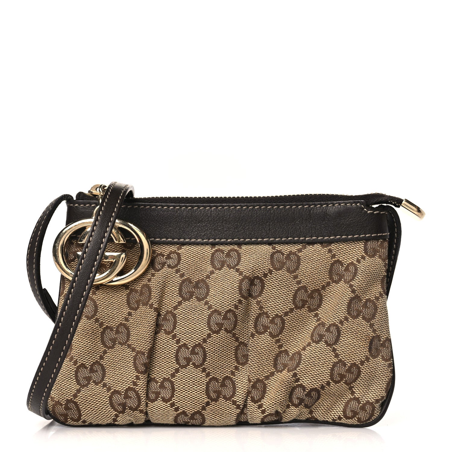 Gucci Monogram Small Crossbody Dark Brown 1 of 9