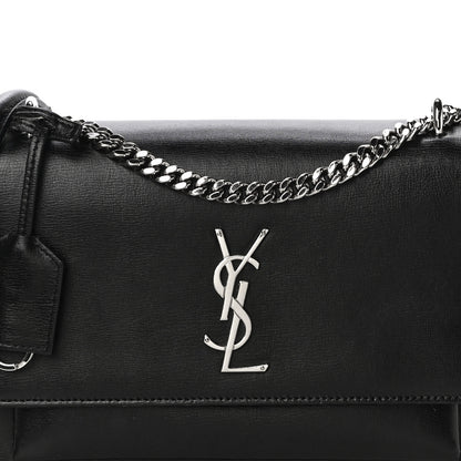 Saint Laurent Calfskin Medium Monogram Sunset Black 8 of 14
