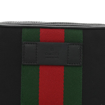 Gucci Canvas Web Slim Belt Bag Black 8 of 10