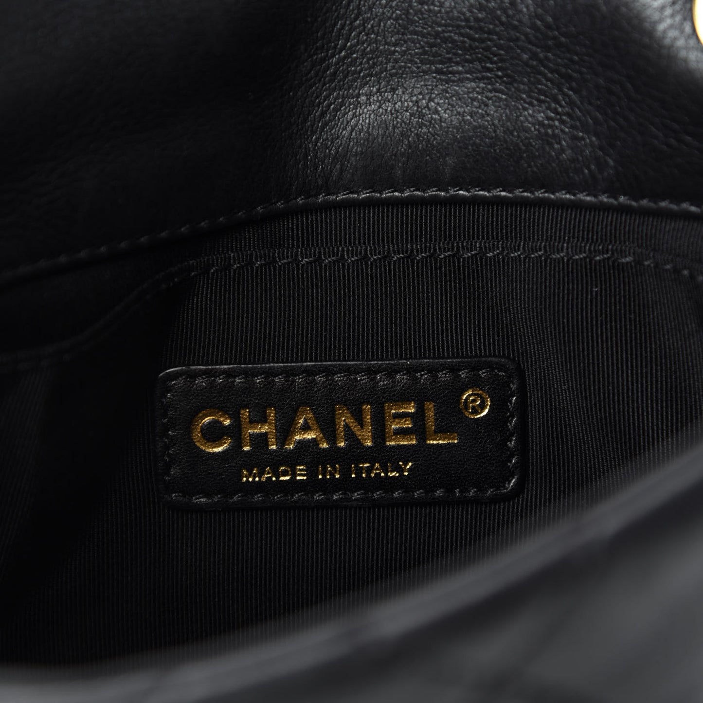 Calfskin Mini Chain Me Flap Black