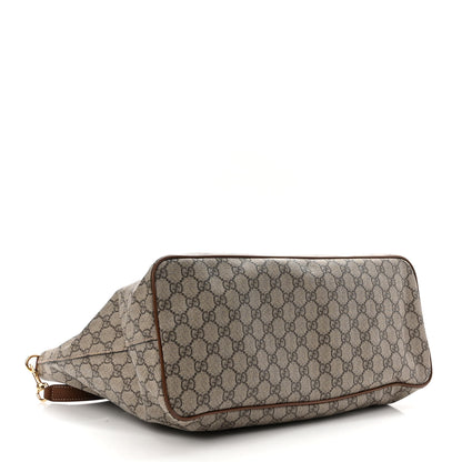 Gucci Soft GG Supreme Monogram Medium Crossbody Tote Beige Cuir 4 of 10